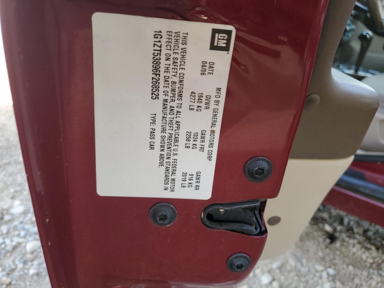 1G1ZT53896F268525 2006 Chevrolet Malibu Lt