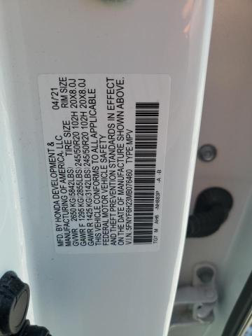 2021 Honda Pilot Se VIN: 5FNYF6H23MB076460 Lot: 58130594