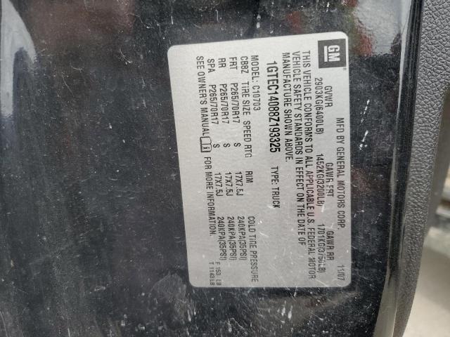 2008 GMC Sierra C1500 VIN: 1GTEC14088Z193325 Lot: 59436474