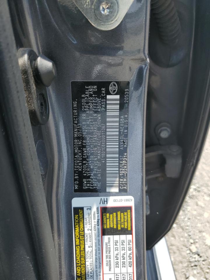 4T1BD1EBXDU011367 2013 Toyota Avalon Hybrid