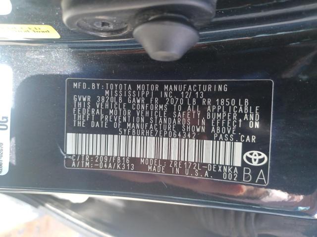 2014 Toyota Corolla L VIN: 5YFBURHE7EP064342 Lot: 60844994
