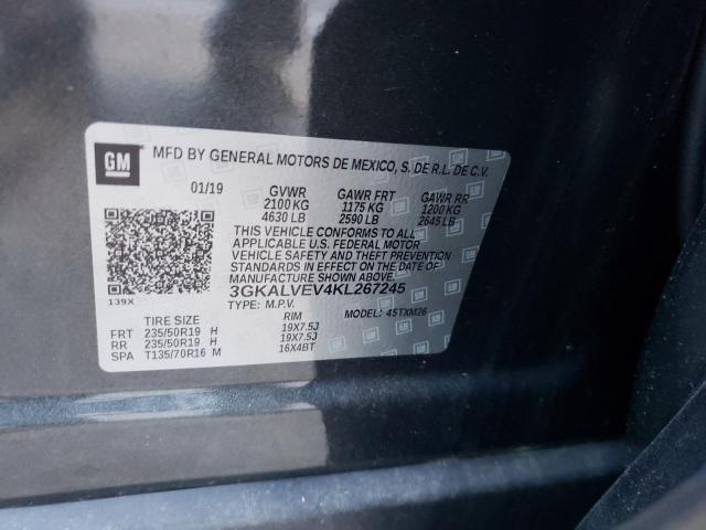 2019 GMC Terrain Slt VIN: 3GKALVEV4KL267245 Lot: 59747964