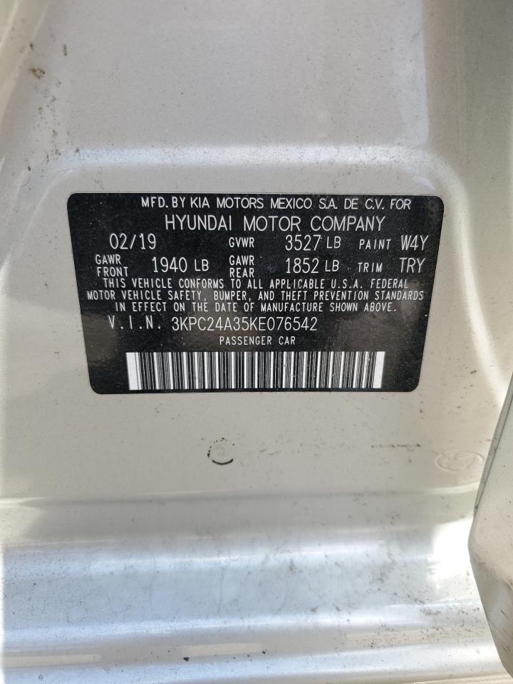 3KPC24A35KE076542 2019 Hyundai Accent Se