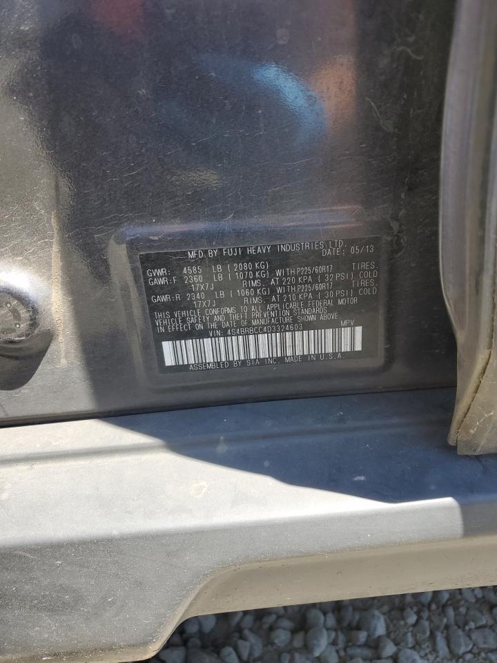 4S4BRBCC4D3324603 2013 Subaru Outback 2.5I Premium