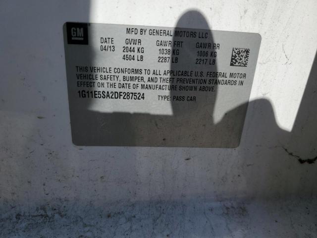2013 Chevrolet Malibu 2Lt VIN: 1G11E5SA2DF287524 Lot: 58136104