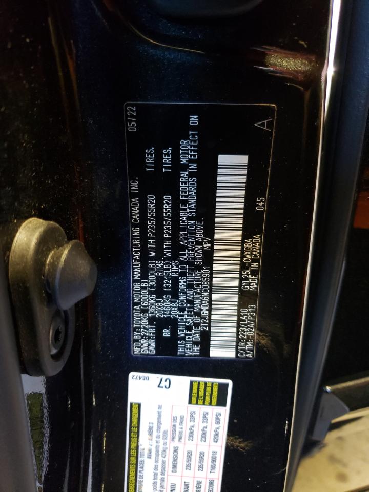 2T2JGMDA6NC085901 2022 Lexus Rx 450H