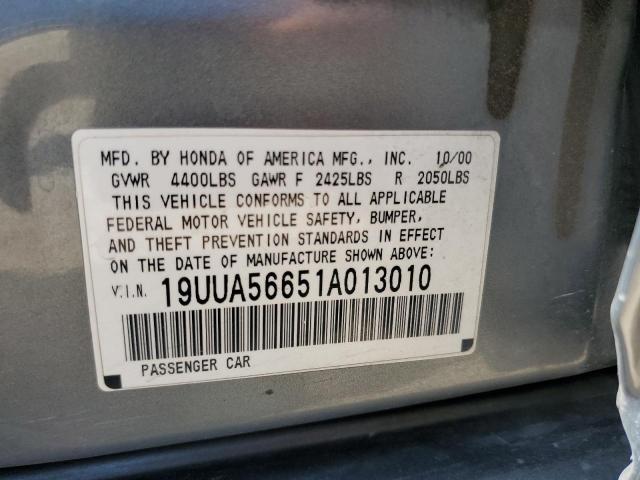 19UUA56651A013010 2001 Acura 3.2Tl