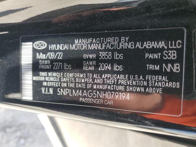 2022 Hyundai Elantra Sel VIN: 5NPLM4AG5NH079194 Lot: 61153034