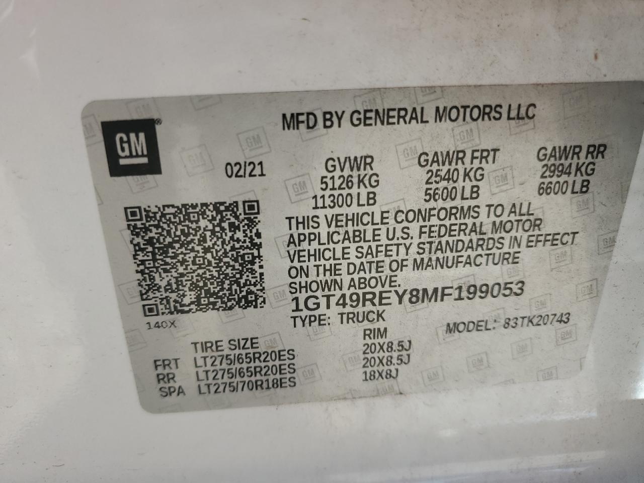 1GT49REY8MF199053 2021 GMC Sierra K2500 Denali