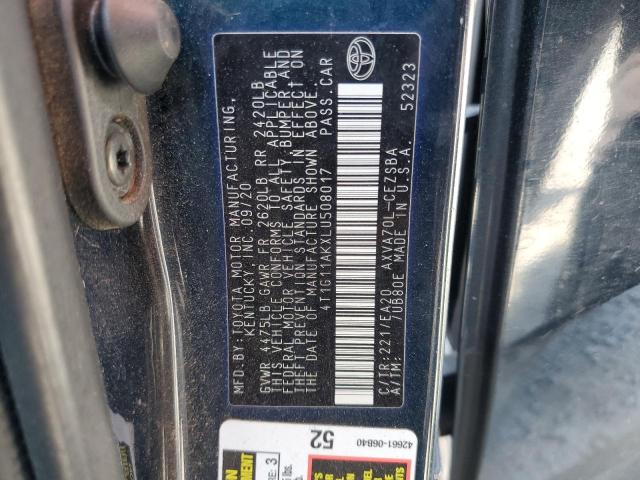 VIN 4T1G11AKXLU508017 2020 Toyota Camry, SE no.12