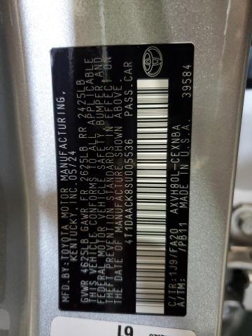 2025 TOYOTA CAMRY XSE 4T1DAACK8SU005536