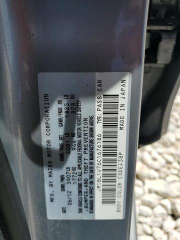 2012 Mazda 3 I VIN: JM1BL1V76C1676186 Lot: 59774234