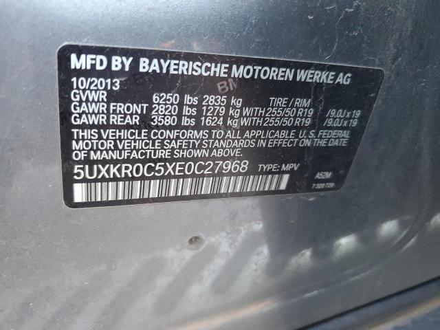 VIN 5UXKR0C5XE0C27968 2014 BMW X5, Xdrive35I no.13