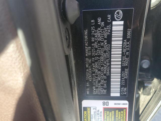 2020 Lexus Es 350 VIN: 58ADZ1B11LU057053 Lot: 60423084