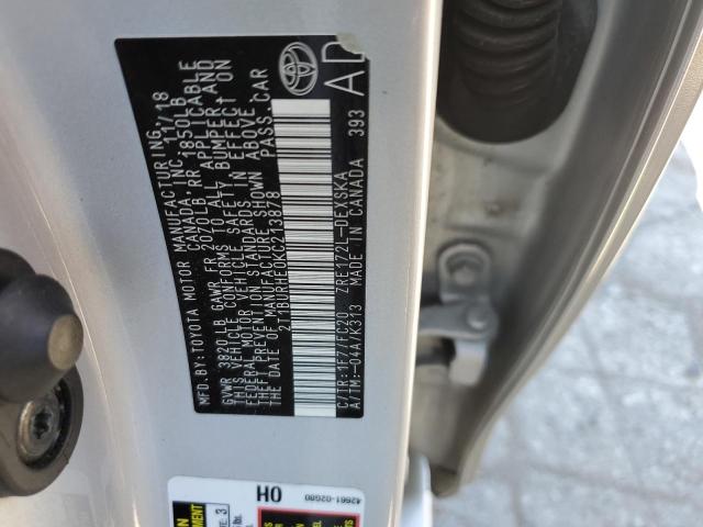 2019 TOYOTA OTHER 2T1BURHE0KC213878