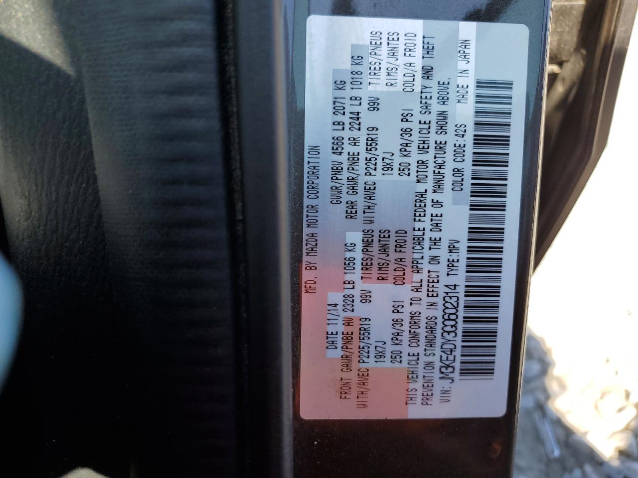 JM3KE4DY3G0602314 2016 Mazda Cx-5 Gt