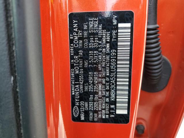2020 HYUNDAI KONA LIMIT - KM8K3CA53LU569199