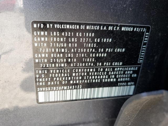 2023 VOLKSWAGEN TAOS SE - 3VVSX7B20PM343122