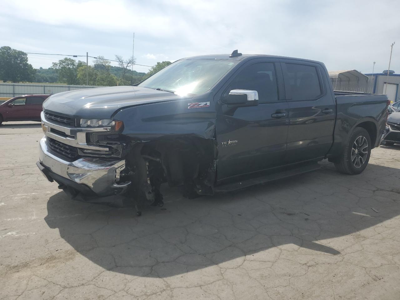 CHEVROLET SILVERADO 2021 blue  gas 3GCUYDED3MG111110 photo #1