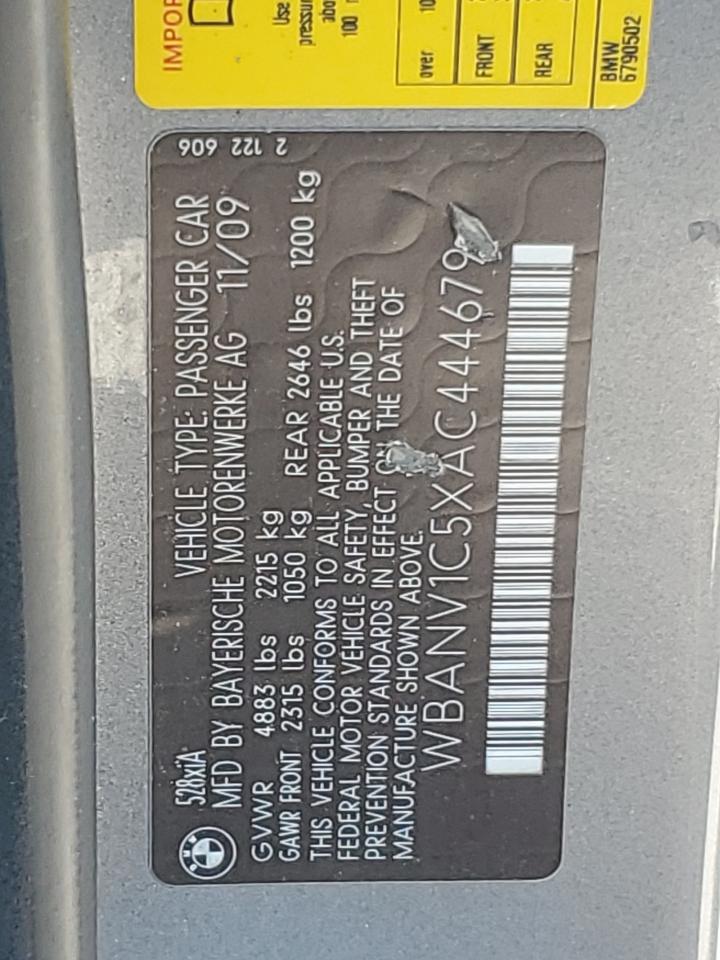 WBANV1C5XAC444679 2010 BMW 528 Xi