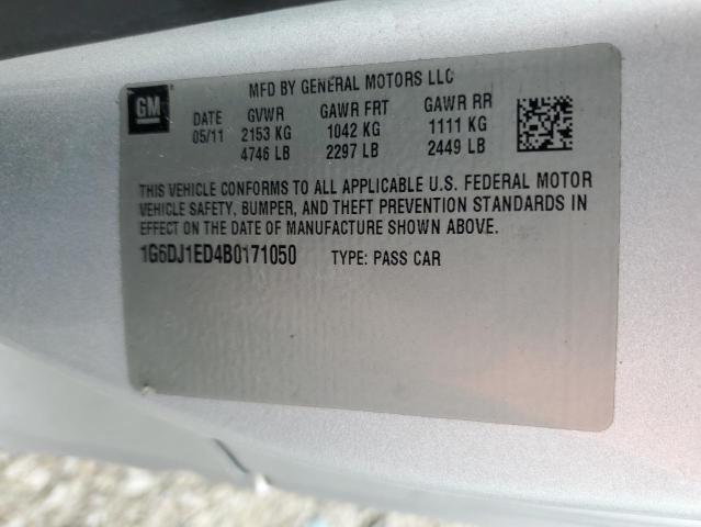 2011 Cadillac Cts Performance Collection VIN: 1G6DJ1ED4B0171050 Lot: 59744744