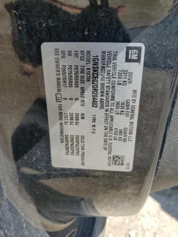 2013 Chevrolet Tahoe K1500 Ltz VIN: 1GNSKCE02DR204482 Lot: 59092984