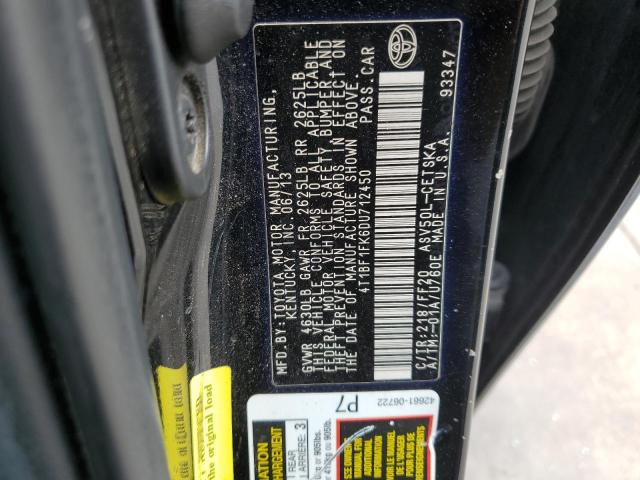 VIN 4T1BF1FK6DU712450 2013 Toyota Camry, L no.12