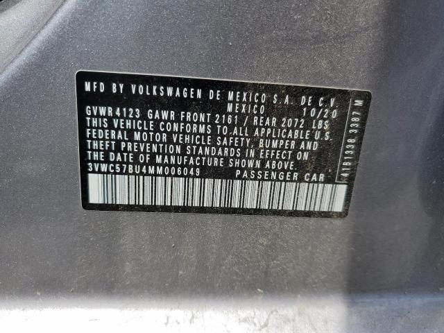 2021 Volkswagen Jetta S VIN: 3VWC57BU4MM006049 Lot: 58868604