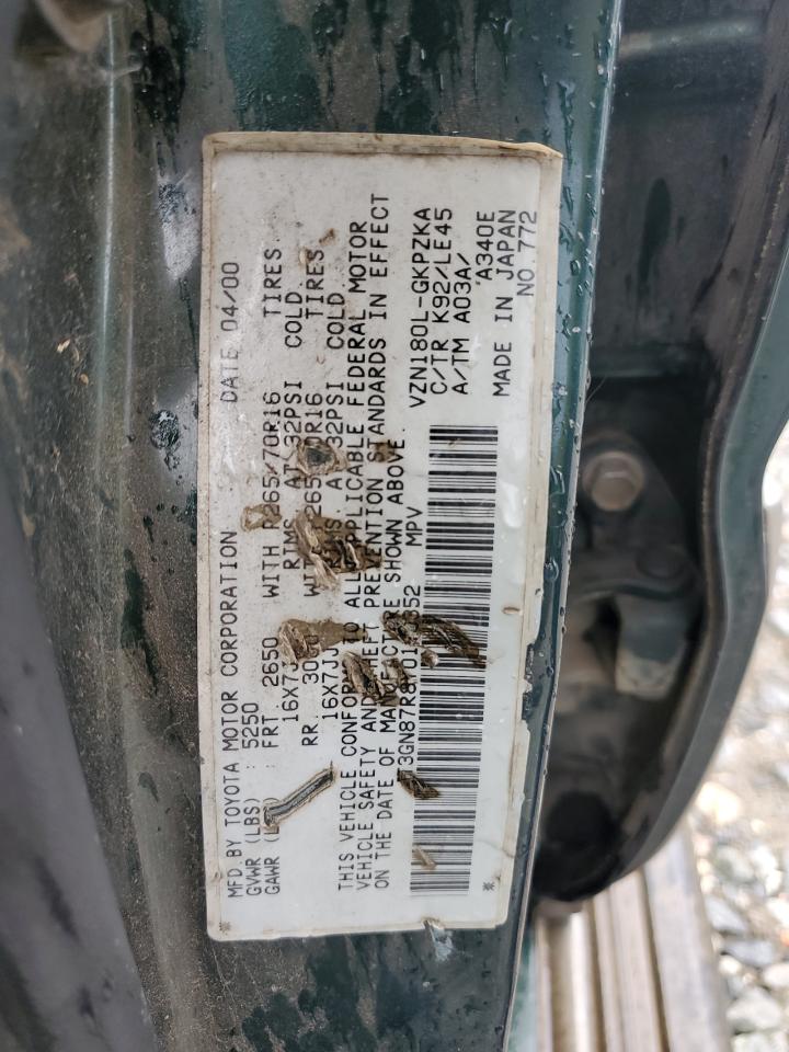 JT3GN87R8Y0170352 2000 Toyota 4Runner Limited