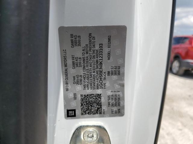 2019 CHEVROLET COLORADO - 1GCHSBEN8K1233103