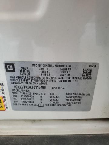 2015 GMC Acadia Denali VIN: 1GKKVTKDXFJ113490 Lot: 59626954