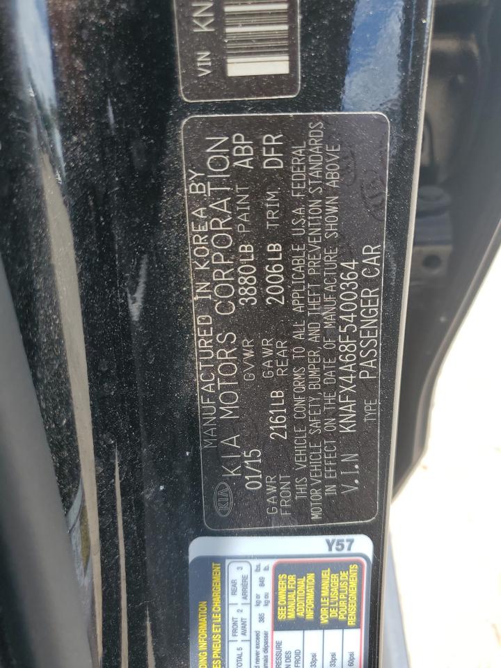 KNAFX4A68F5400364 2015 Kia Forte Lx