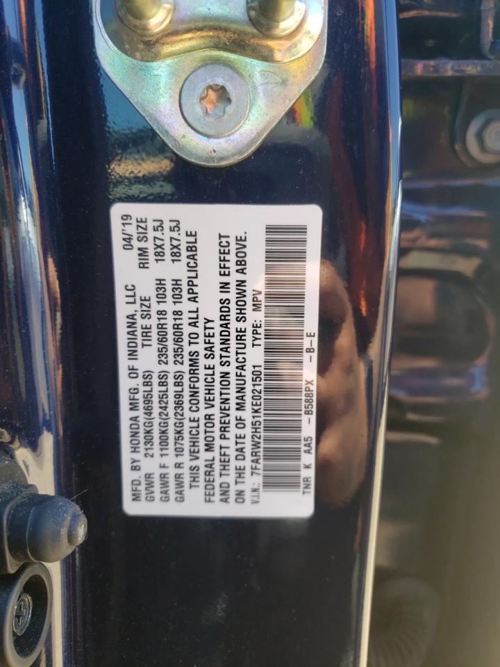 7FARW2H51KE021501 2019 Honda Cr-V Ex