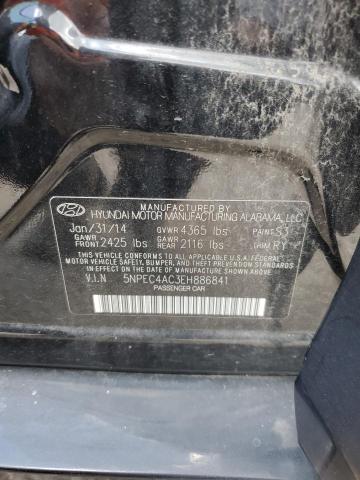 2014 Hyundai Sonata Se VIN: 5NPEC4AC3EH886841 Lot: 59661614