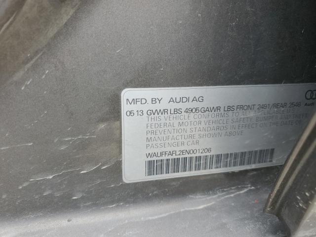 2014 Audi A4 Premium Plus VIN: WAUFFAFL2EN001206 Lot: 58485644