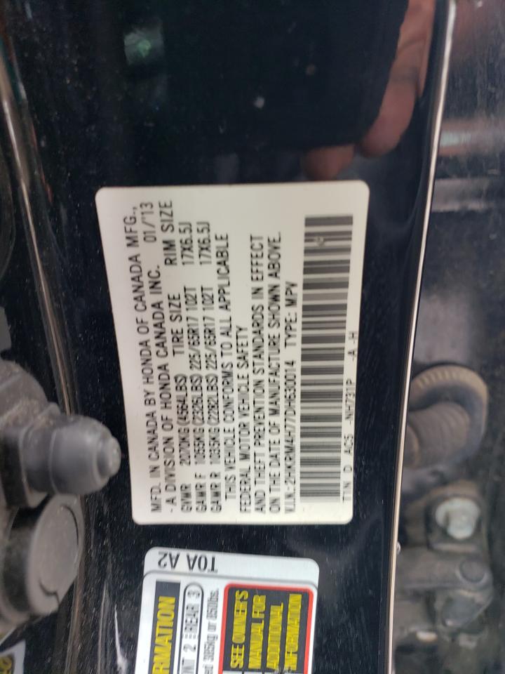 2HKRM4H77DH630014 2013 Honda Cr-V Exl