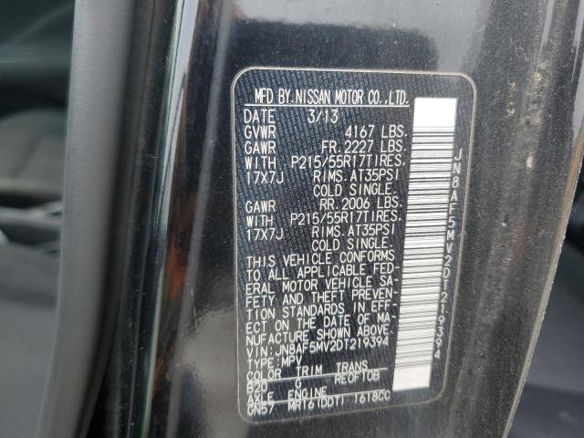 2013 Nissan Juke S VIN: JN8AF5MV2DT219394 Lot: 59924114