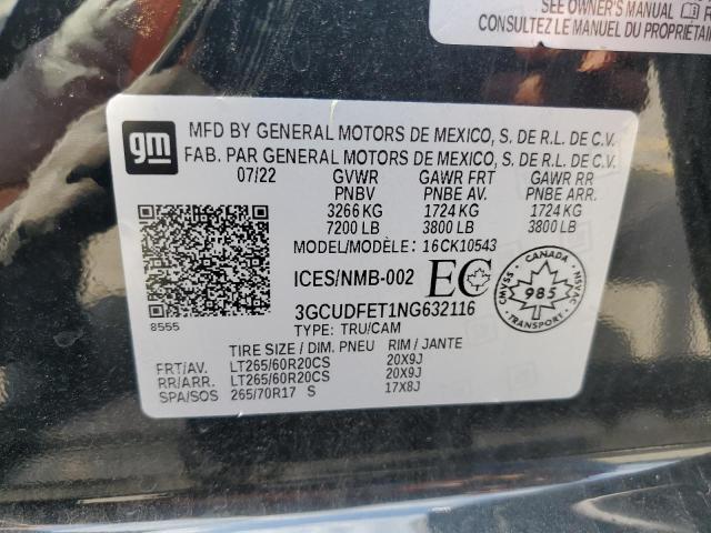 2022 CHEVROLET SILV1500 2 - 3GCUDFET1NG632116