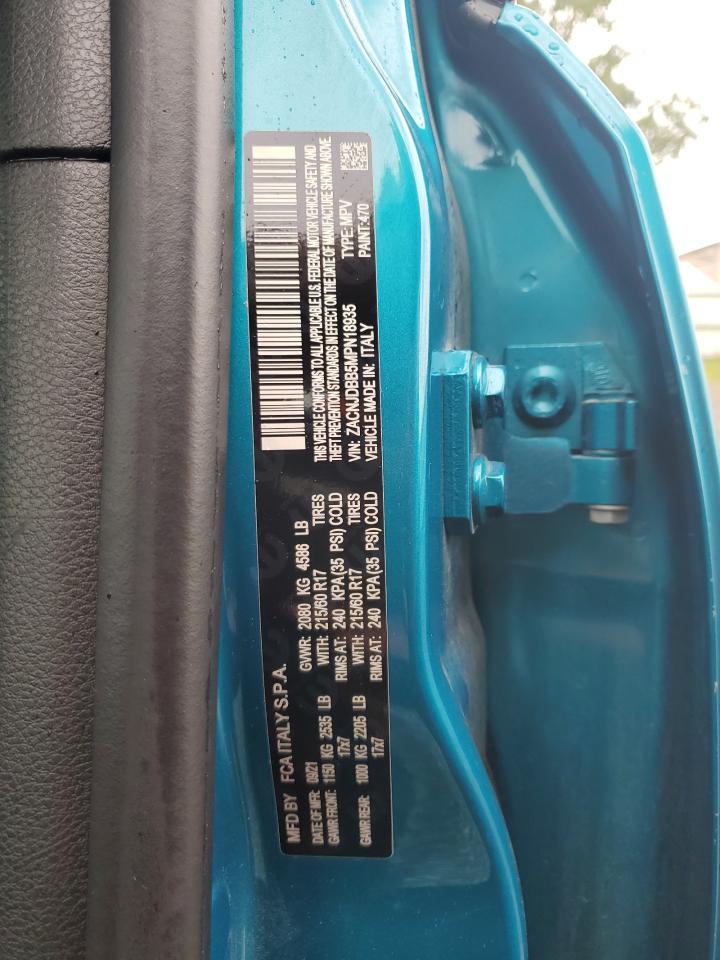 ZACNJDBB5MPN18935 2021 Jeep Renegade Latitude