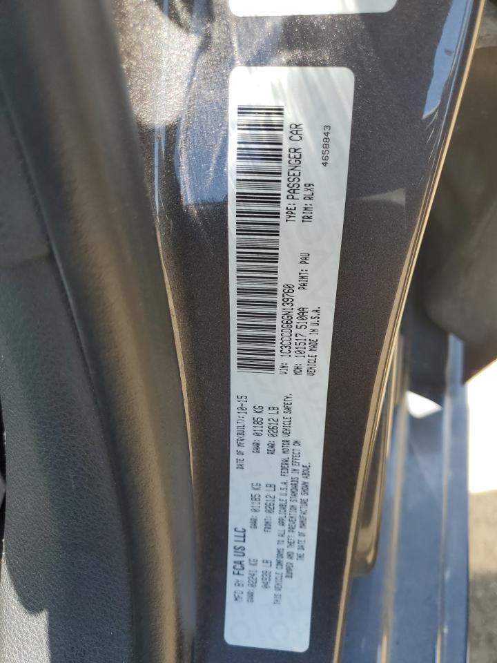 1C3CCCDG6GN139760 2016 Chrysler 200 S