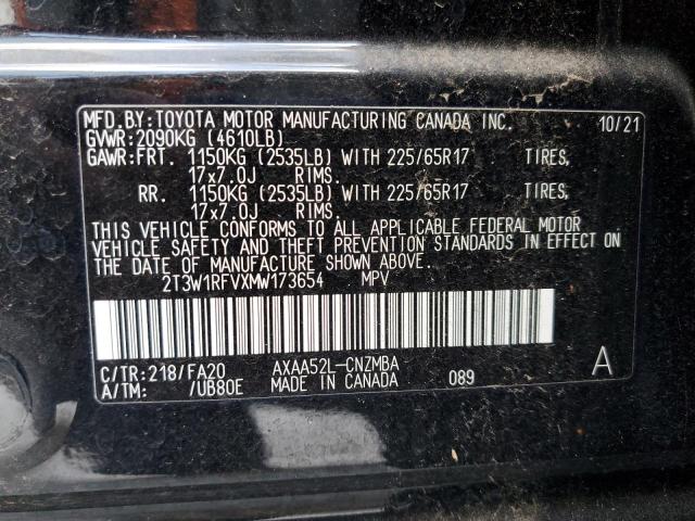 2021 TOYOTA RAV4 XLE - 2T3W1RFVXMW173654