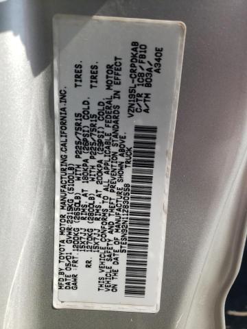 2001 Toyota Tacoma Xtracab Prerunner VIN: 5TESN92N11Z830558 Lot: 58654384