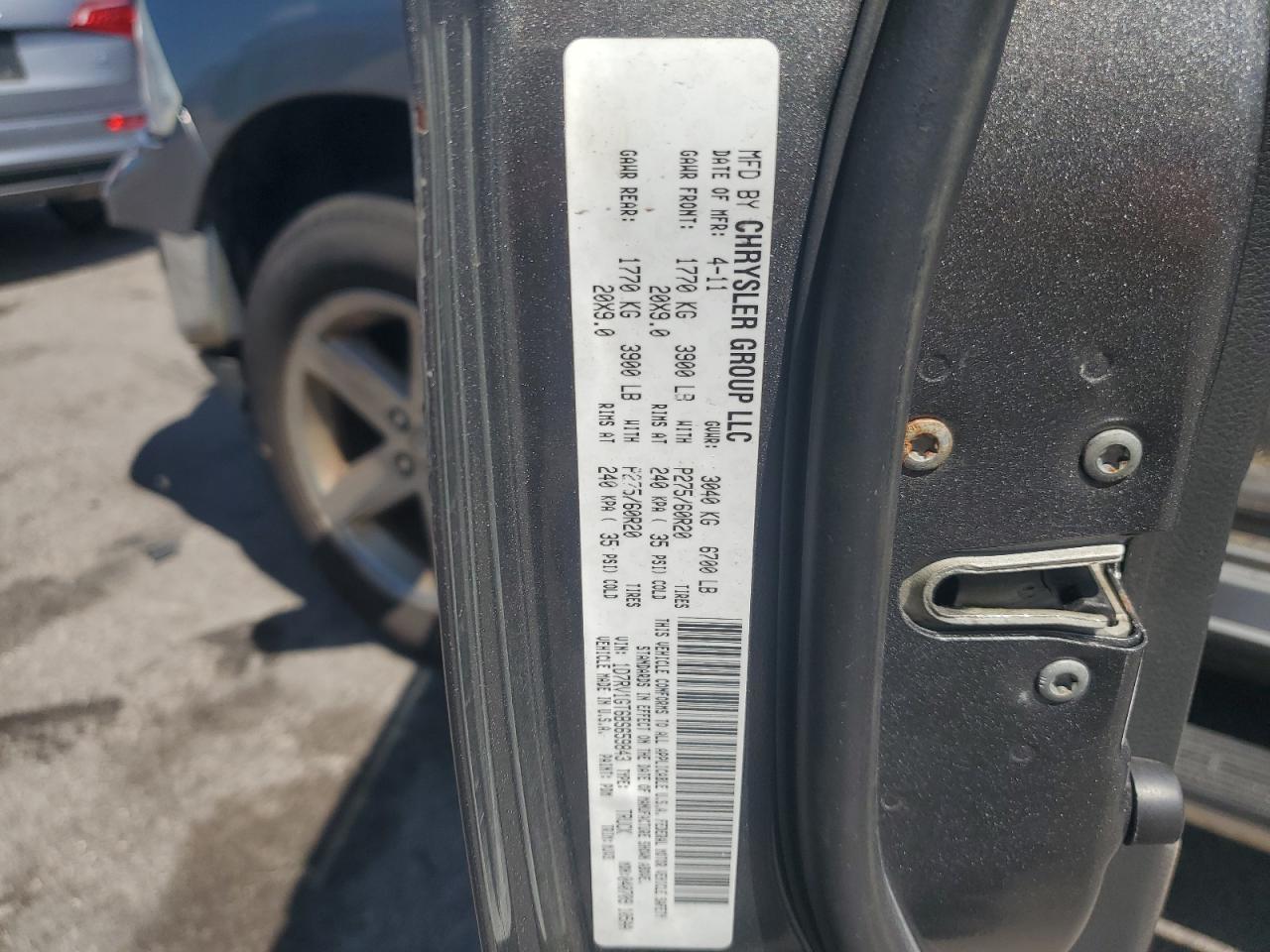 1D7RV1GT6BS659843 2011 Dodge Ram 1500