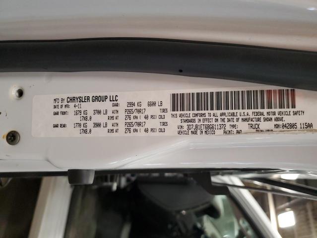 2011 Dodge Ram 1500 VIN: 3D7JB1ET6BG611372 Lot: 59942174