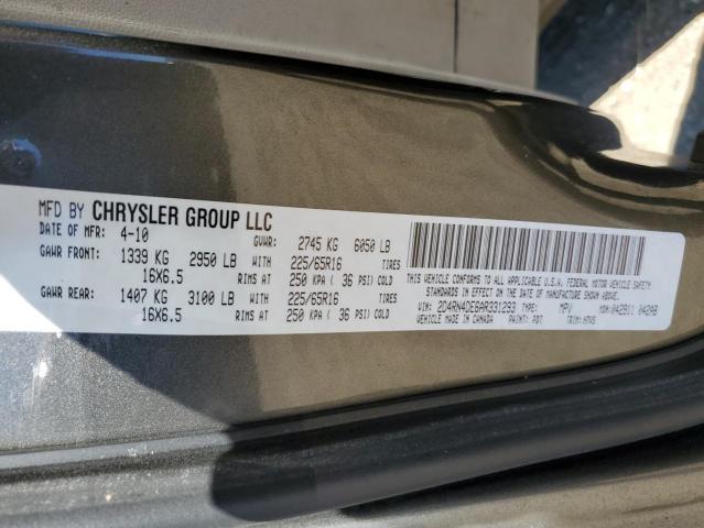 2010 Dodge Grand Caravan Se VIN: 2D4RN4DE6AR331293 Lot: 61233294