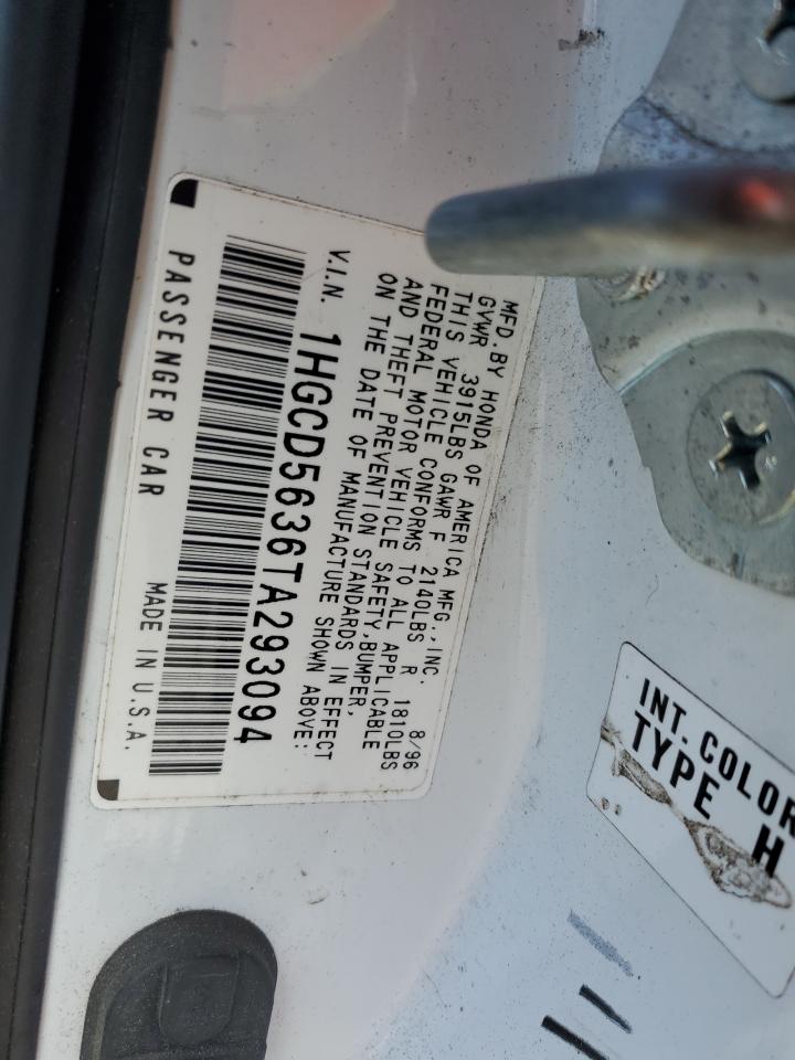 1HGCD5636TA293094 1996 Honda Accord Lx