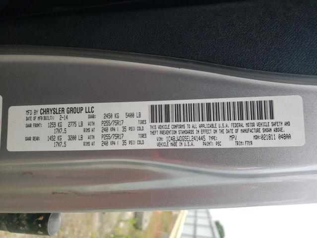 2014 Jeep Wrangler Unlimited Sport VIN: 1C4BJWDG5EL241445 Lot: 57672814