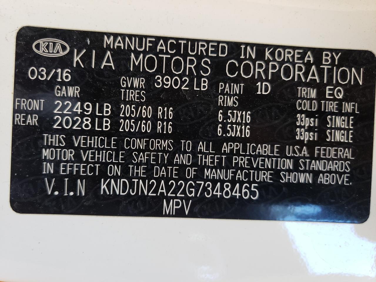 KNDJN2A22G7348465 2016 Kia Soul