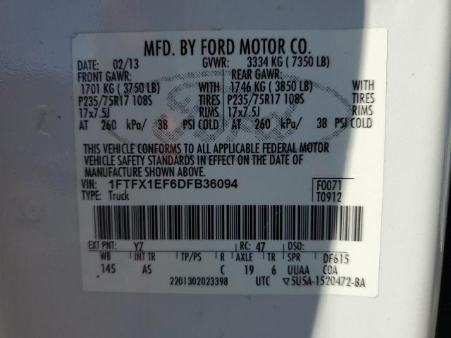 VIN 1FTFX1EF6DFB36094 2013 Ford F-150, Super Cab no.12