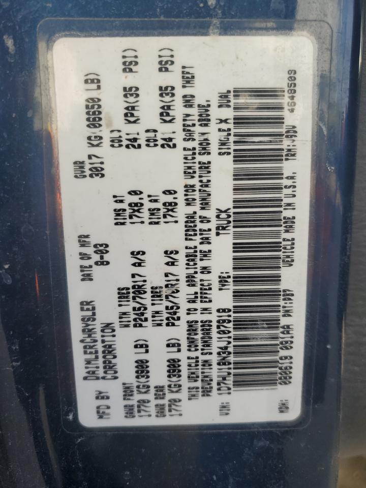 1D7HU18N34J107918 2004 Dodge Ram 1500 St